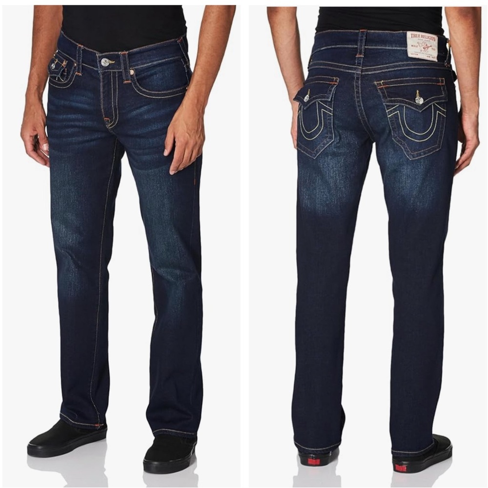 True Religion Ricky Dark Blue Denim Jeans
